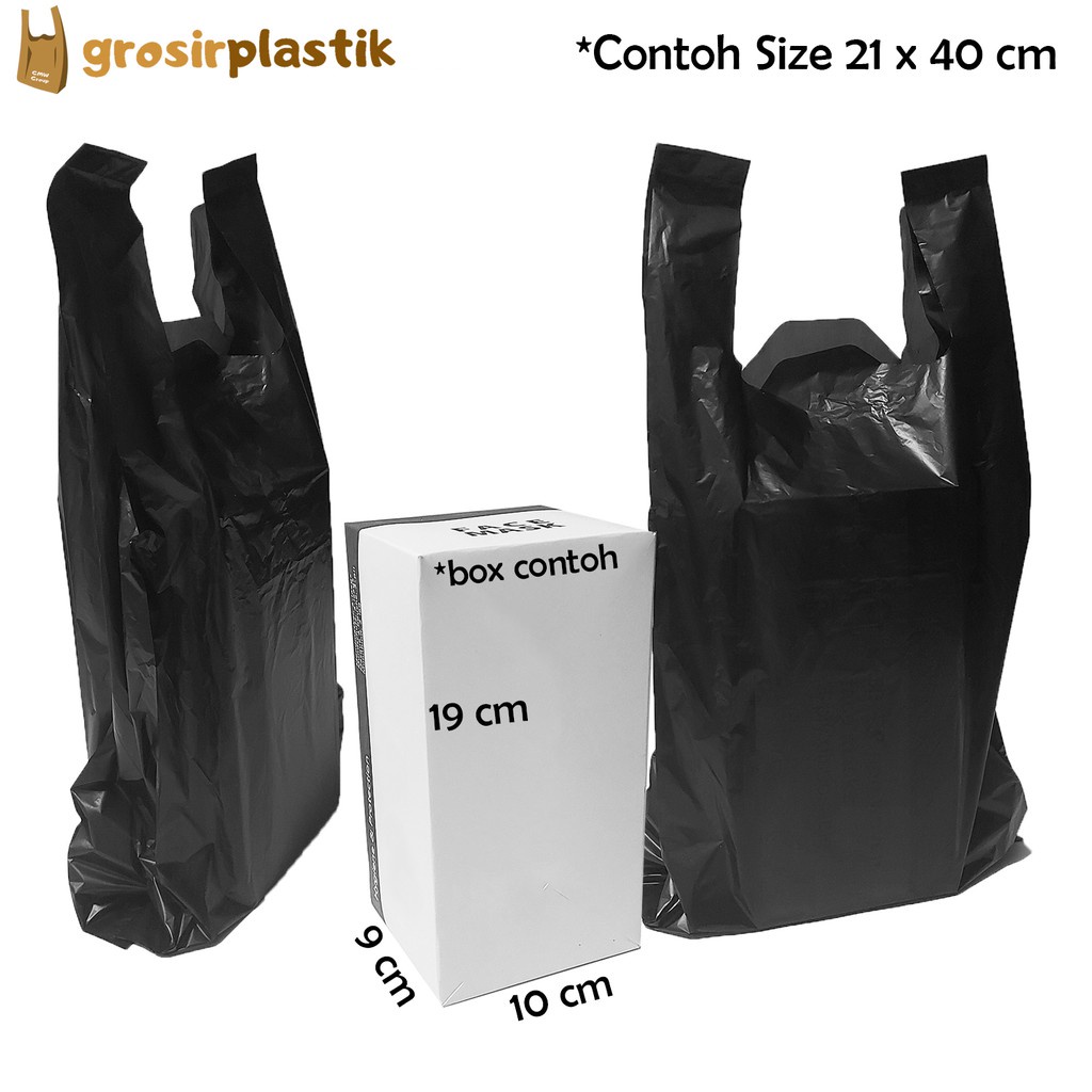 [LBR] Kantong Kresek BOLA API 21 x 40 x 0125 Hitam Plastik Sampah Murah PSM - GK04