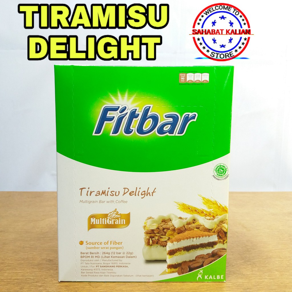 FITBAR TIRAMISU MULTIGRAIN 20GR 1 BOX ISI 12 PCS