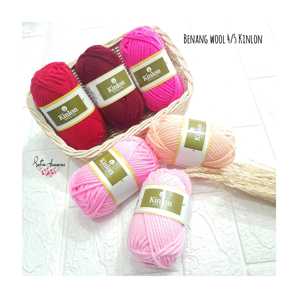 Benang Wool Kinlon Acrylic/Kinlon Knitting Yarn/Benang Rajut Karpet Akrilik Part 1