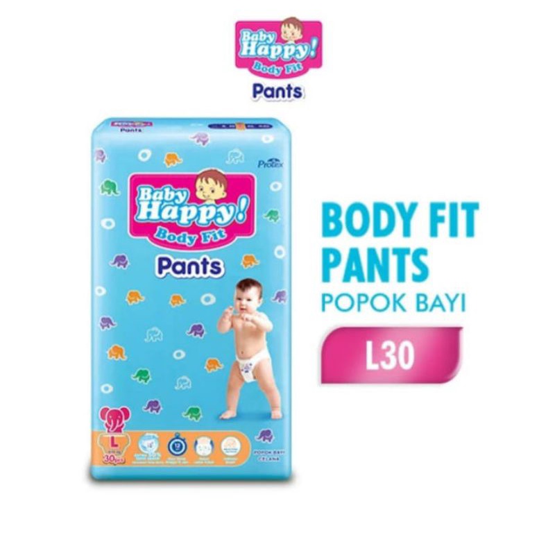 baby happy popok bayi body fit pants l 30