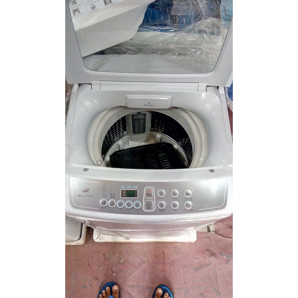 Mesin Cuci 1 Tabung SAMSUNG WA70H4000SG Full Otomatis Low Watt Diamond Drum 7 KG