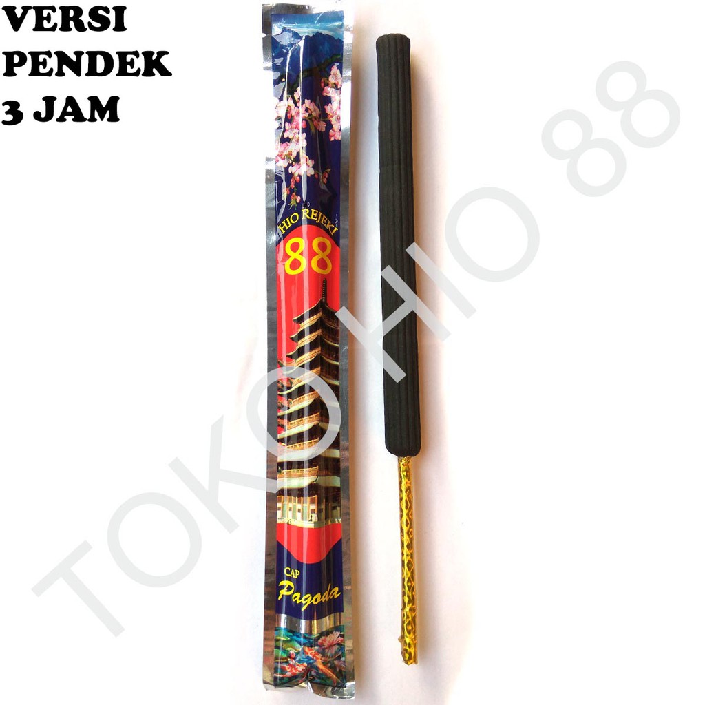 Hio Dupa Hitam Wangi Rezeki 88 Pagoda Aroma Mirip Gunung Kawi isi 1 Batang Pendek bagus Harum Murah