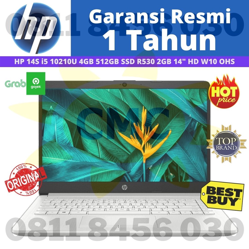 HP 14s cf2500TX i5 10210U Radeon 530 4GB 512GB 14&quot; OHS W10 OHS Backlit