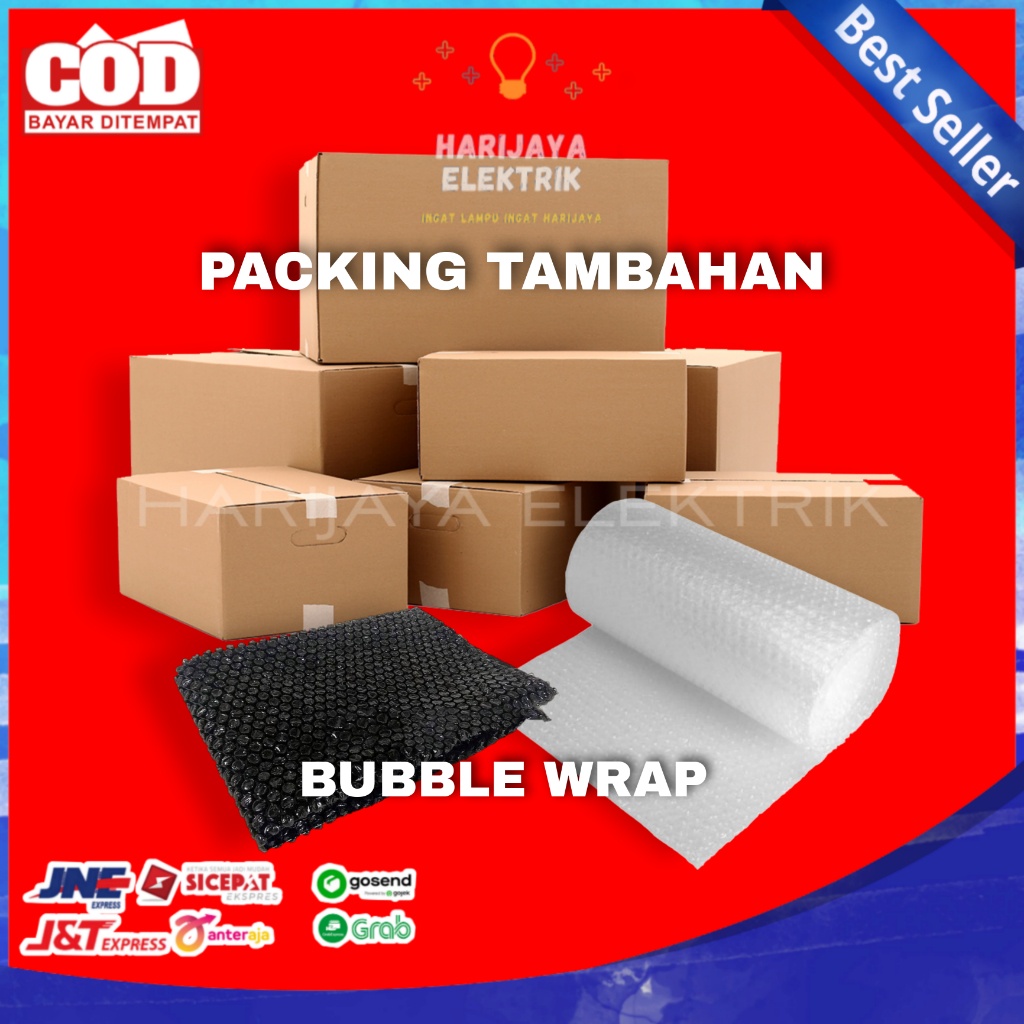 

PACKING TAMBAHAN BUBBLE WRAP BUBBLEWRAP BABEL PENGAMAN BOX PACKING