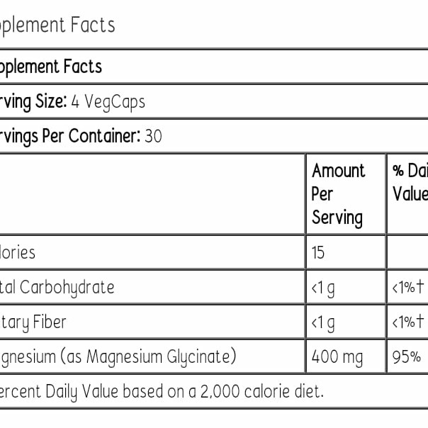 NEW Solaray Magnesium Glycinate 400 mg