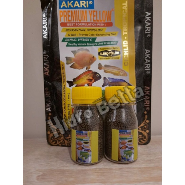 AKARI PREMIUM RED, BLUE, YELLOW, MAXI CICHLID 10gr, 25gr, 50gr, 100gr, 250gr