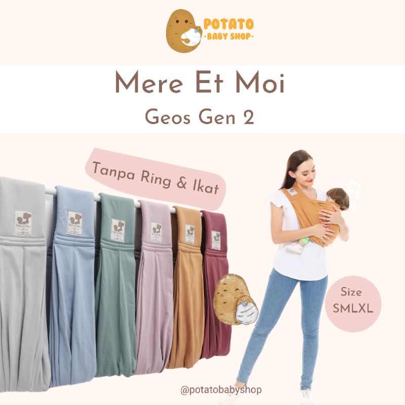 Mere Et Moi - Geos Gen Two - Gendongan Kaos Bayi