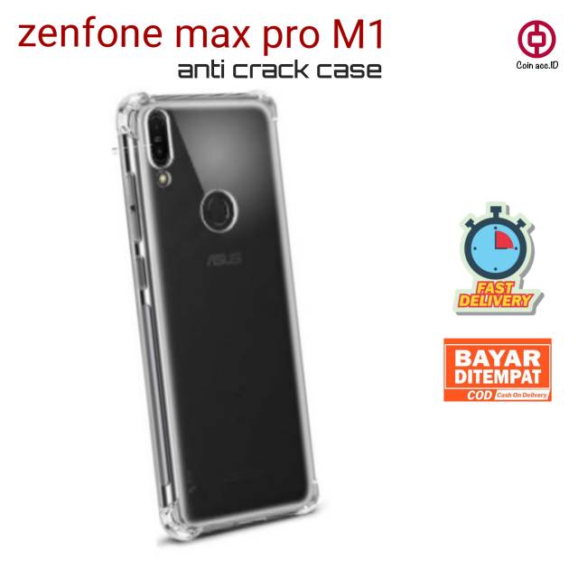 Anti crack case ASUS ZENFONE MAX PRO M1 - silicon soft case transparan asus m1