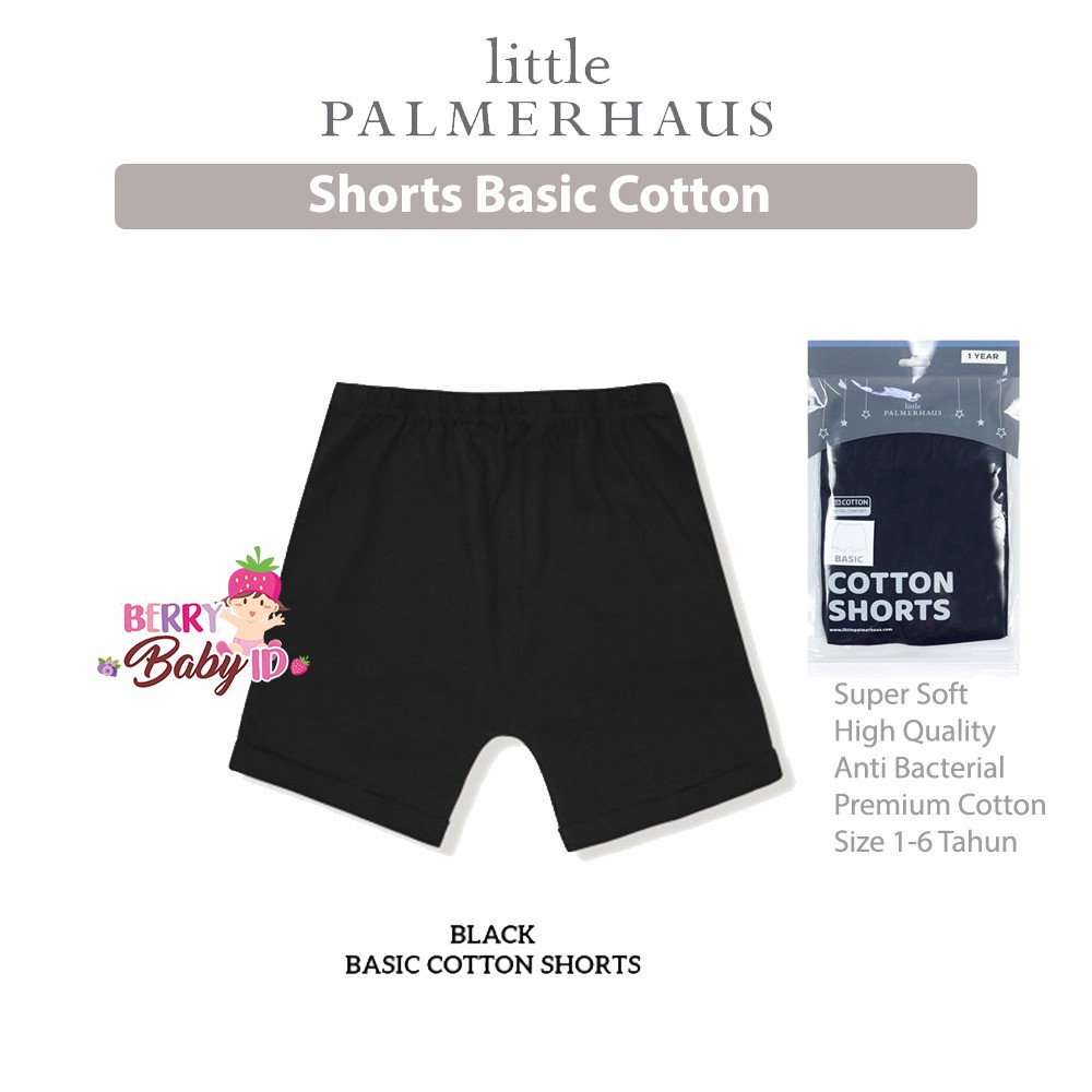 Little Palmerhaus Shorts Basic Cotton 1-6 Tahun Celana Bayi &amp; Anak Laki-Laki Katun Berry Mart