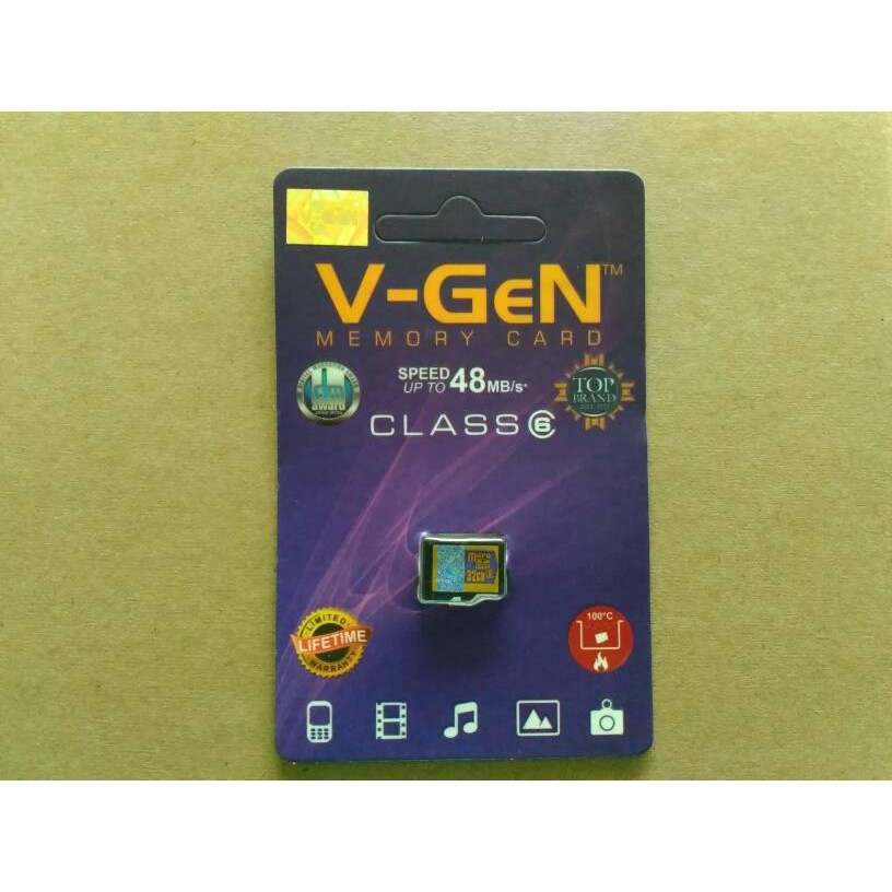 MICRO SD V-GEN 32GB CLASS 6 ORIGINAL 100%