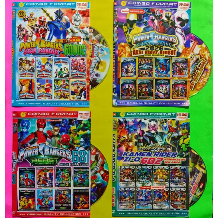 KASET FILM KARTUN ANAK: POWER RANGERS (PILIHAN TERLARIS).