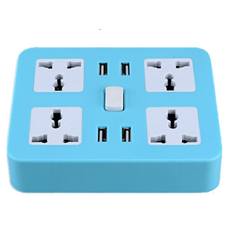 stop kontak 4 outlet 4 USB Multifungsi kabel1,8m