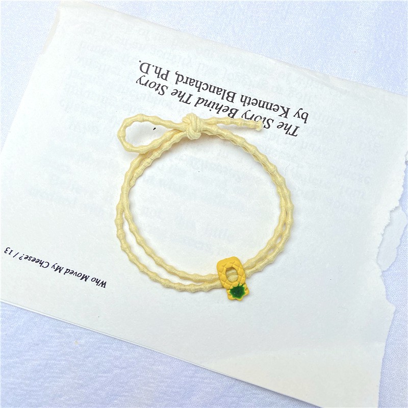 OSM - F927 Ikat Rambut Model Buah / Karet Rambut Fashion / Kuncir Rambut Wanita / Fruit Hair Tie-Nanas