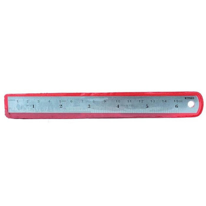 

Penggaris Besi 15cm / Penggaris Stainless Steel 15 cm Kenko