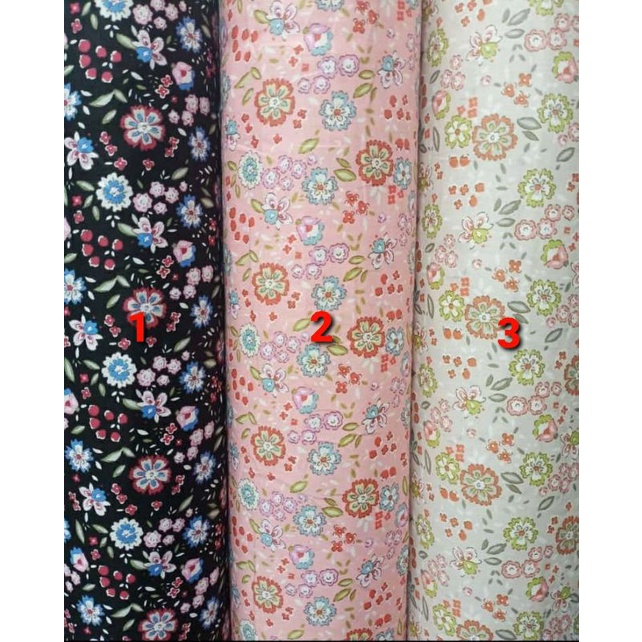 KAIN KATUN JEPANG MOTIF BUNGA MATAHARI