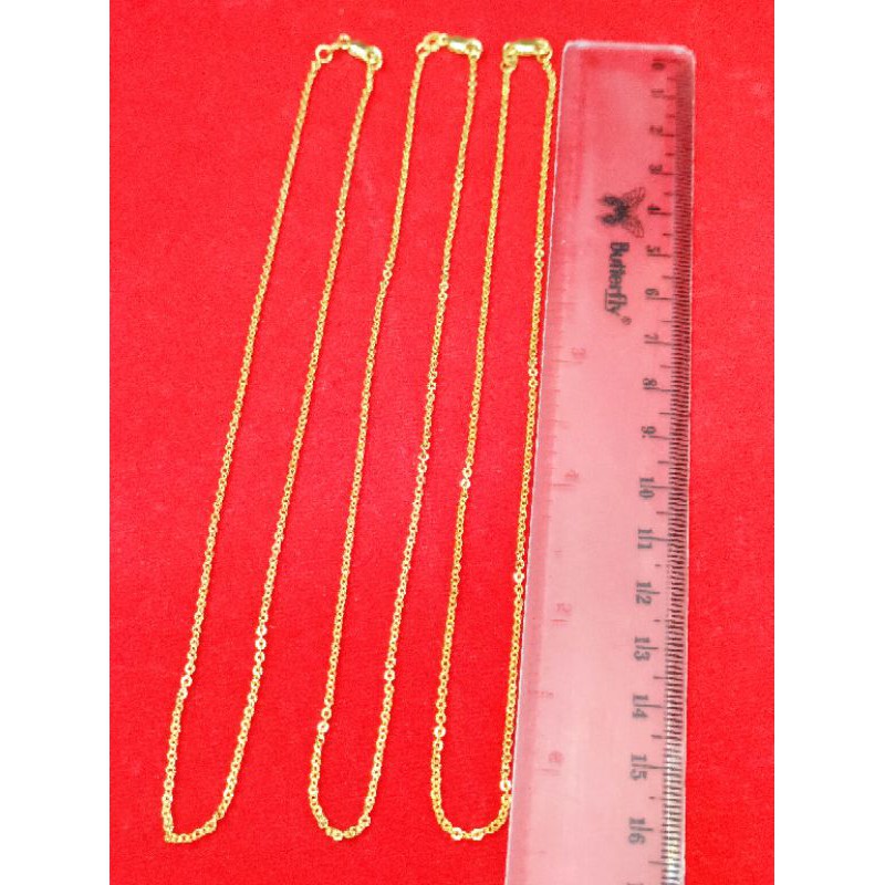 KALUNG ANAK PERAK 925 NORI UKIR LAPIS EMAS KUNING