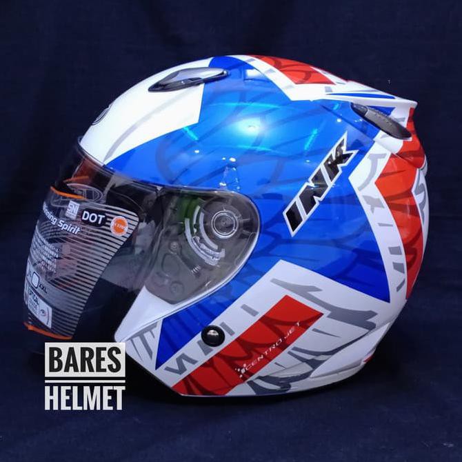 Kualitas Terbaik Ink centro jet motif #10 white red blue ON SALE