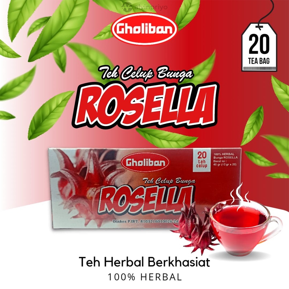 

Teh Celup Bunga Rosella / Rosela Gholiban isi 20