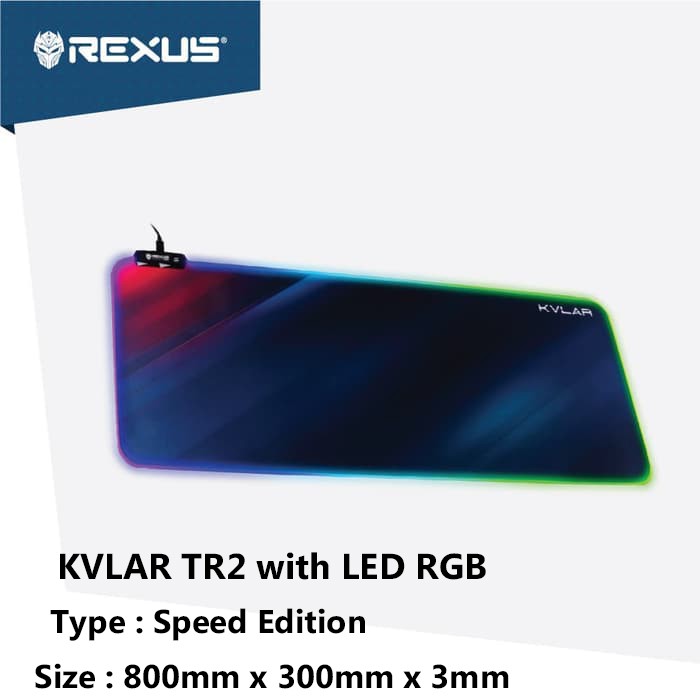 Rexus TR2 Kvlar Mousepad Gaming RGB Speed Edition XL