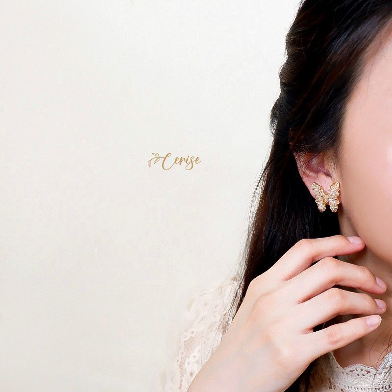 Vanesa Earrings | Anting tusuk korea kupu-kupu cantik aksesoris wanita korean style trendy stylish