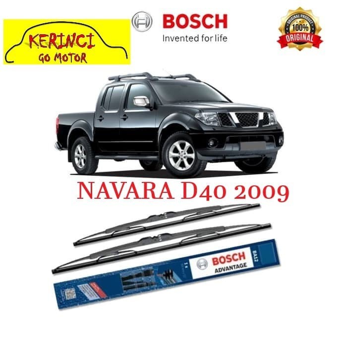 WIPER NISSAN NAVARA D40 2009 BOSCH ADVANTAGE 24&quot; &amp; 19&quot; SEPASANG WIPER