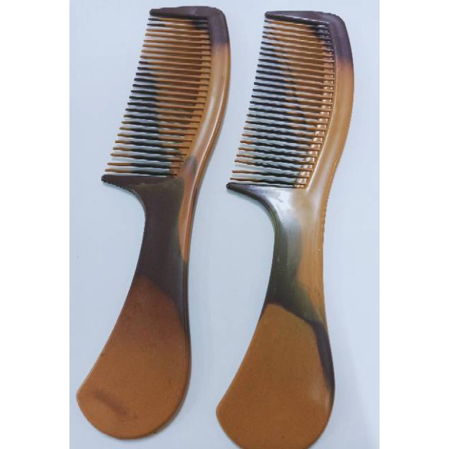 grosir  Sisir gagang coklat 12 PCS