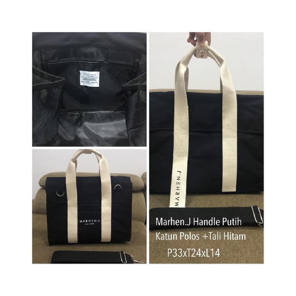 Marhen j bag bahan kanvas tas wanita premium