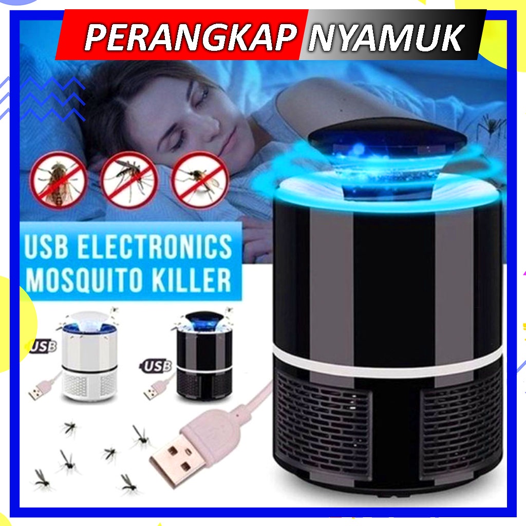 Perangkap Nyamuk Insect Killer Nyala LED Lampu Tidur Anti Nyamuk Mosquito Killer Lamp - Lampu Perangkap Nyamuk