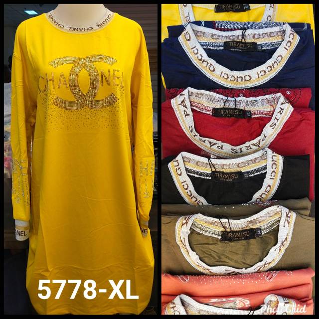 Tiramisu Tunik  Kaos  Wanita Ukuran XL Bling Blink Import  