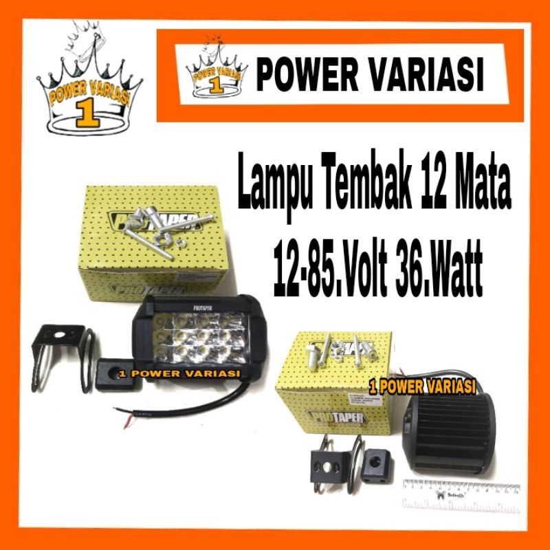 LAMPU TEMBAK  FLASH  LED 12MATA 12-85VOLT 36W  DC/LAMPU SOROT LED 12MATA 12-85VOLT 36WATT  DC