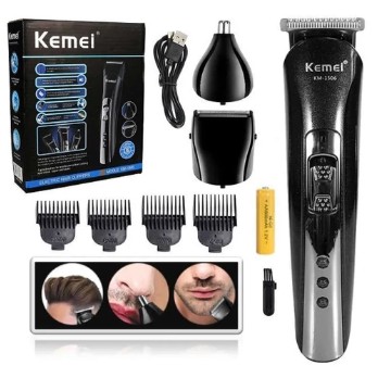 Kemei 1506 Alat Cukur 3in1 Shaver Bulu Kumis Jenggot Hidung Kuping KM1506 KM1407 1407 ORIGINAL