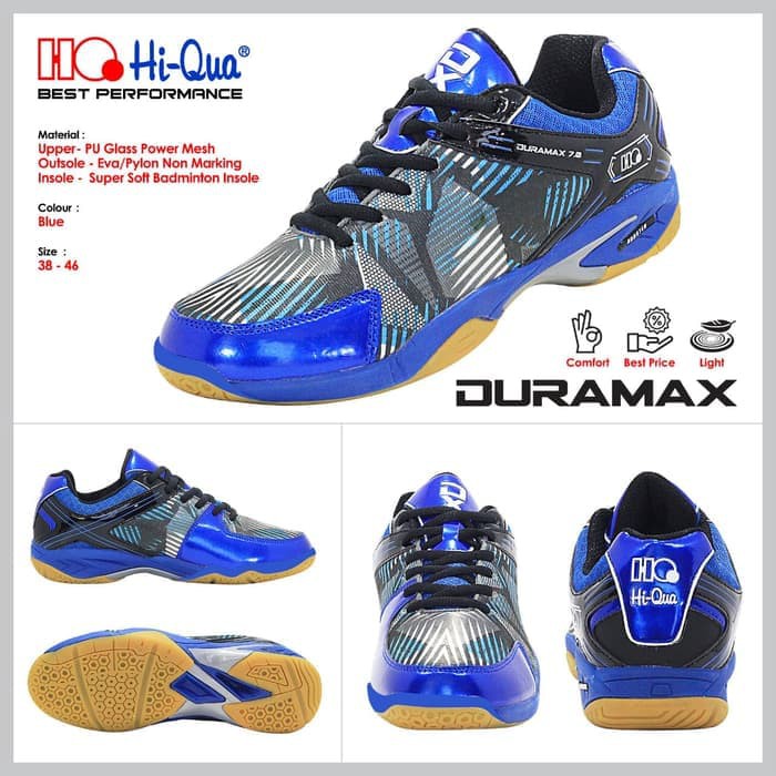 Sepatu Badminton HiQua Duramax Hi-Qua / hi qua