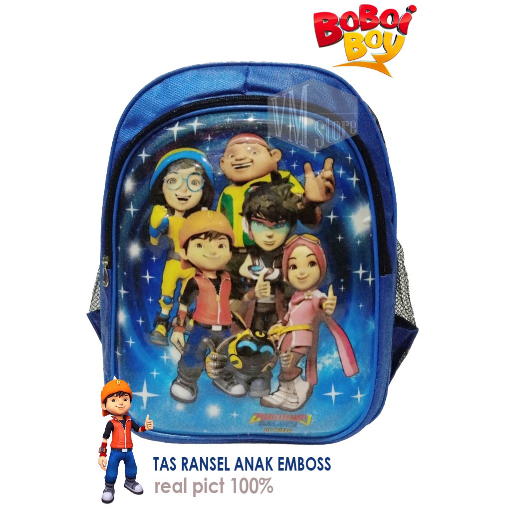 TAS RANSEL ANAK BOBOIBOY LED EMBOSS TAS RANSEL SEKOLAH ANAK TAS ANAK PAUD TK SD