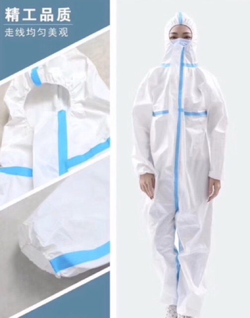 BARANG IMPOR! Medical Hazmat Anti Corona Baju APD READYSTOCK! Disposable Medical Gown READY!