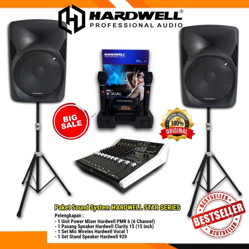 Paket Sound System Outdoor Karaoke Original HARDWELL STAR SERIES
