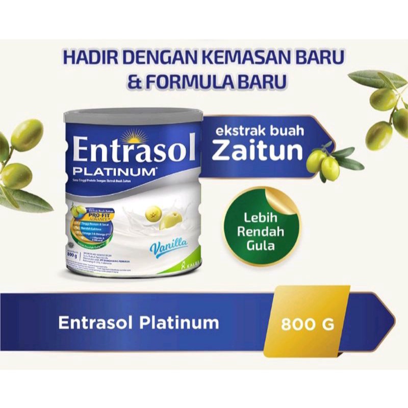 

ENTRASOL PLATINUM VANILA 800GR