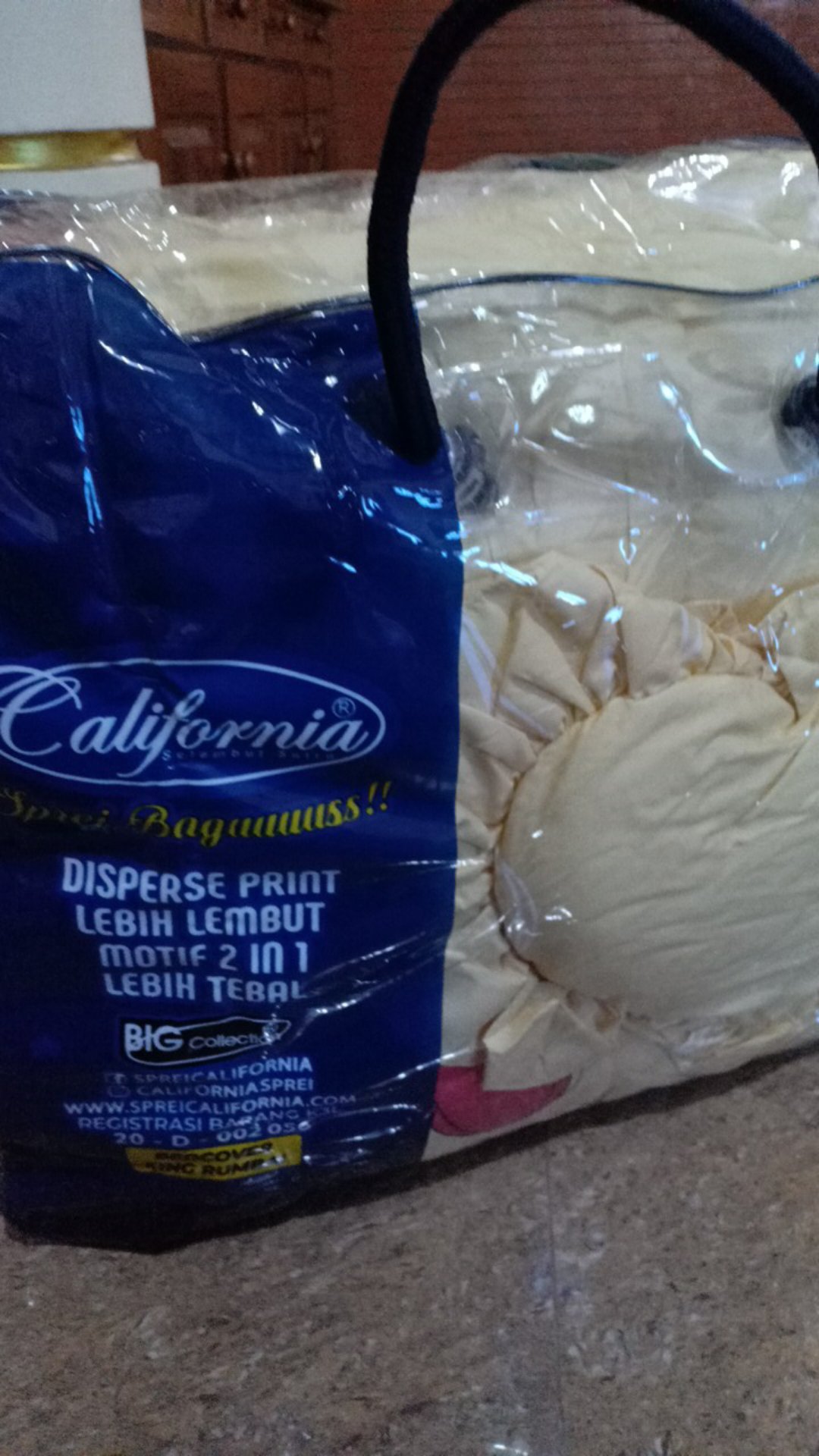 Bedcover California Uk 180x200 B2g2 (sprei Rumbai)