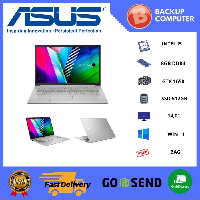 ASUS K3400PH-OLED555 i5-11300H/GTX 1650/8G/512G PCIE
