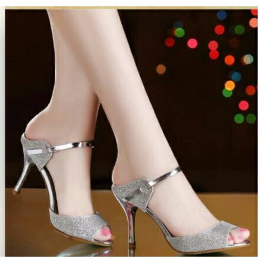 2036MP Sepatu Kerja Wanita Heels Pantofel Sp Sepatu Pantopel Bludru Jinjit Style Cewek Cantik Keki