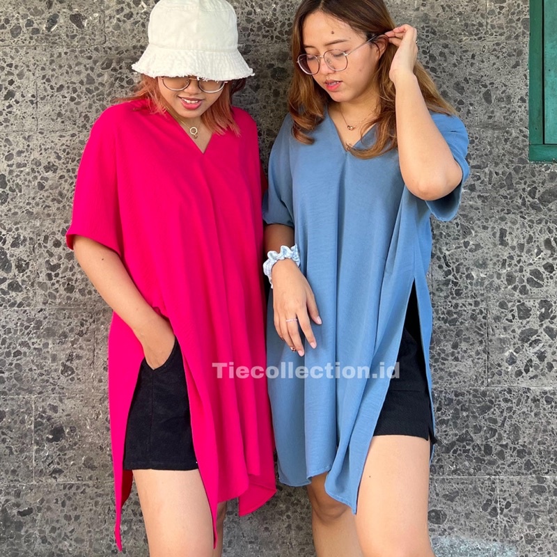 July Long Square Top Airflow / Blouse Atasan Wanita