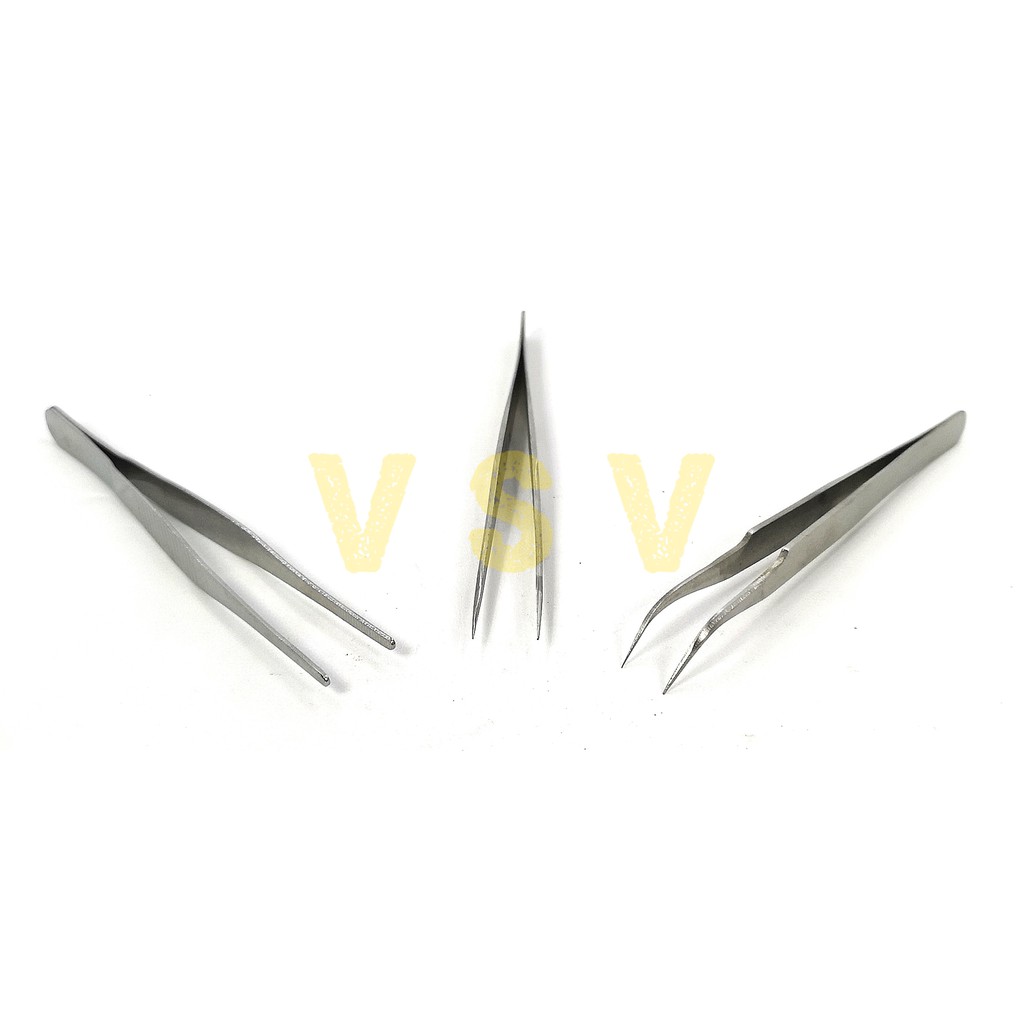 Santus pinset set 3pc / pinset stainless steel / capit / pinset
