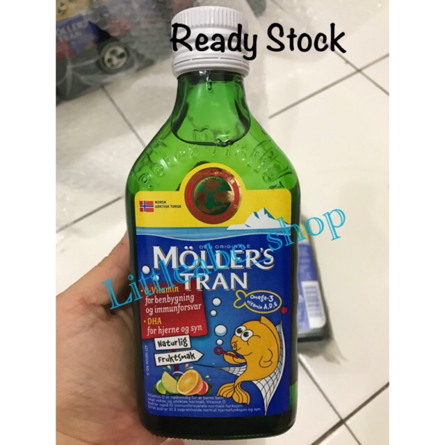 Mollers tran COD liver oil 250ml / moller trans/ vitamin anak /vitamin DHA/vitamin bayi/multivitamin