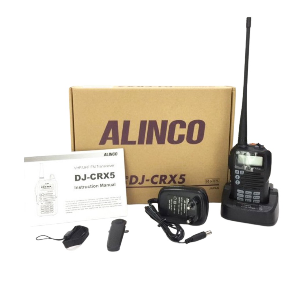 HANDY TALKY ALINCO DJ-CRX 5 CRX5 DUALBAND VHF UHF 400MHz NEW ORIGINAL GARANSI RESMI POSTEL