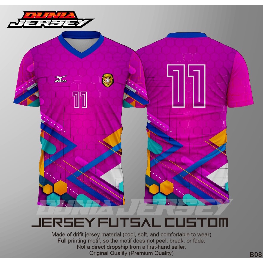 (DUNIA JERSEY) JERSEY FUTSAL / JERSEY FUTSAL PRINTING / JERSEY FUTSAL CUSTOM / JERSEY FUTSAL SATUAN 