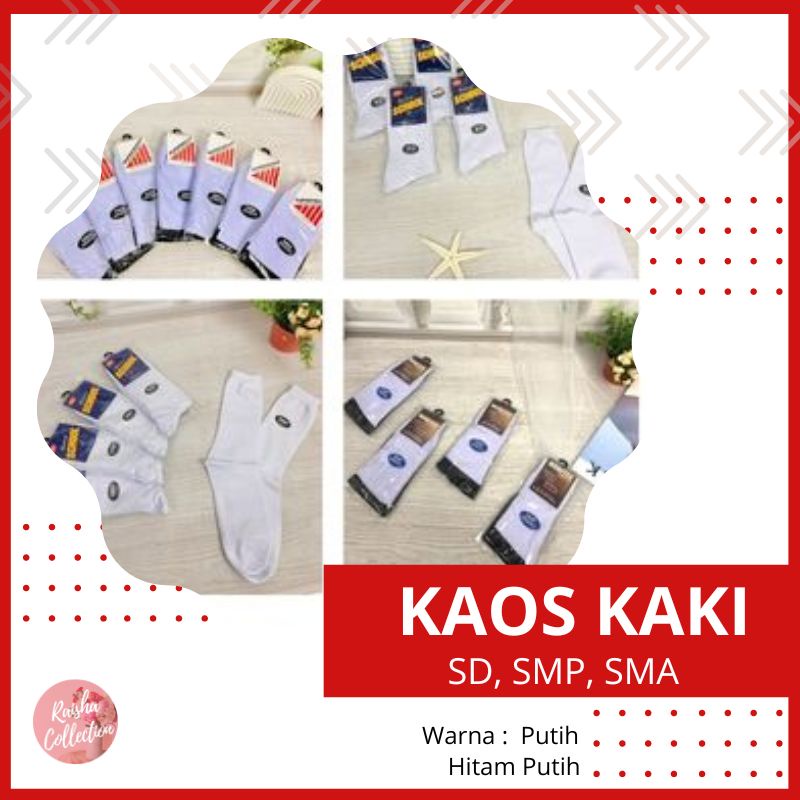 RC KAOS KAKI SEKOLAH SD, SMP, SMA HARGA Per-Pasang