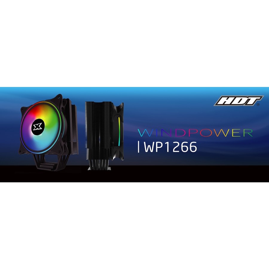 Xagatek CPU Cooler RGB Windpower WP1266