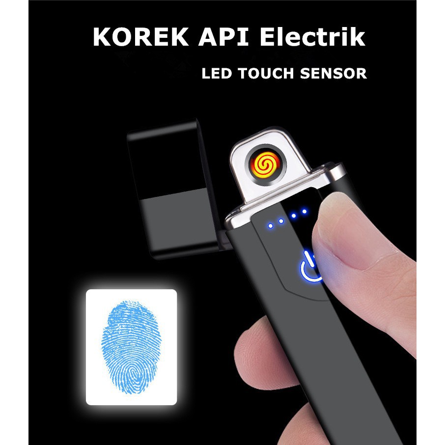 【COD】Korek Api  unik Elektrik USB Fingerprint Touch Sensor LED Screen DY-168