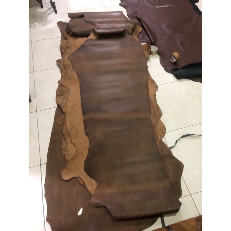 Kulit sapi lembaran Crazy horse premium (leather sheet)