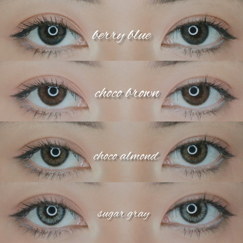 SOFTLENS MINUS DAN NORMAL SWEETY MACARON CHOCO BROWN 14.5mm (0.00 sd -6.00) GRATIS TEMPAT SOFLEN