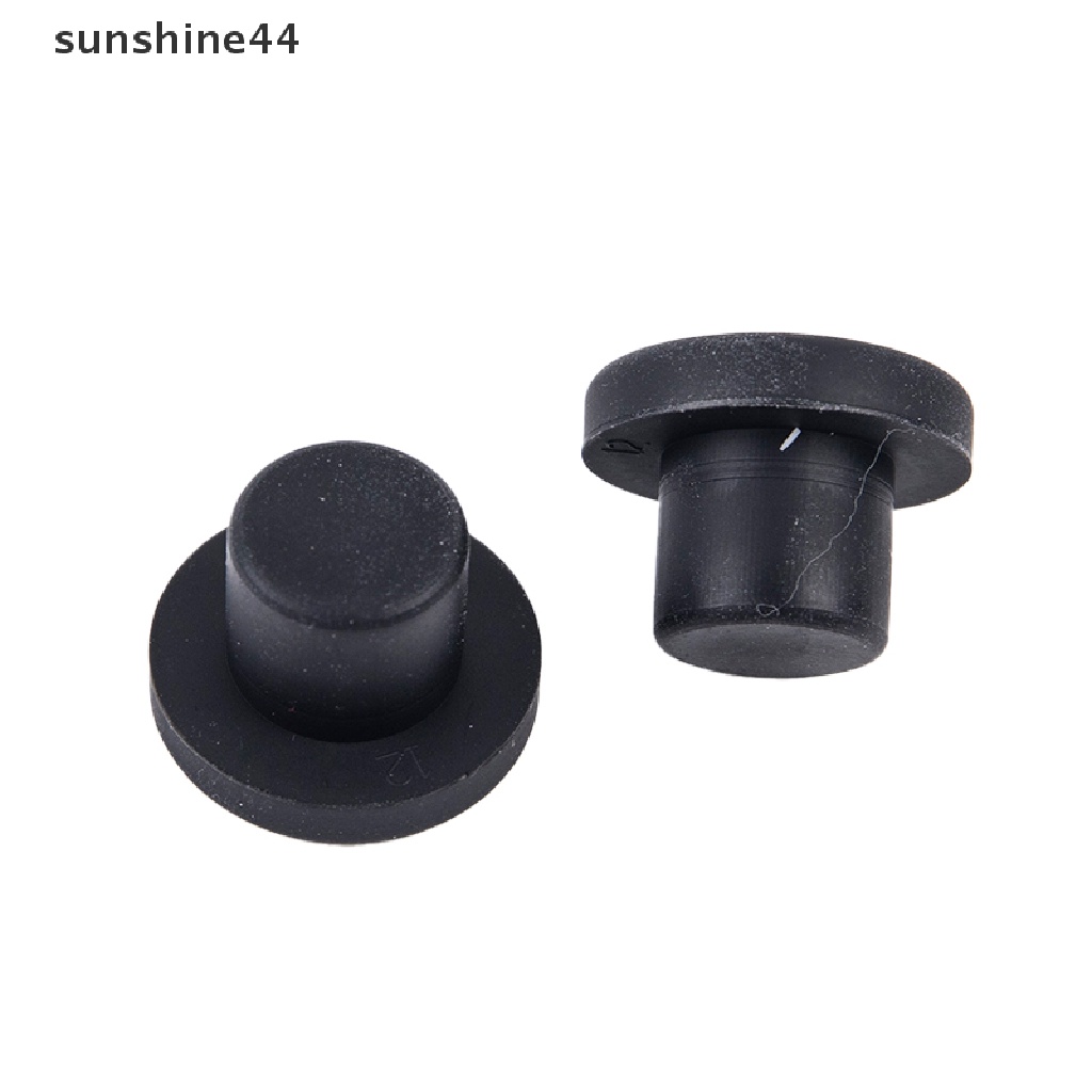 Sunshine 10Pcs Cap / Tutup Lubang Segel 3-12mm Bahan Karet Solid Tahan Panas